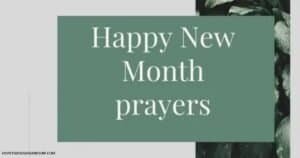 August New Month Prayers