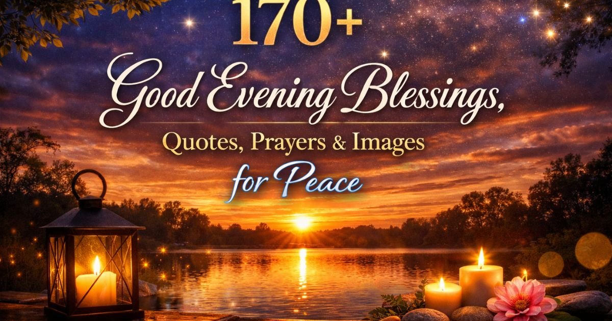 170 good evening blessings quotes prayers and images for hope