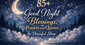 good night blessings prayers and quotes for peacful sleep
