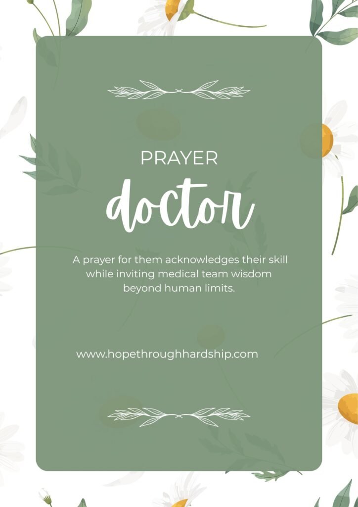 Prayer for Doctors, Surgeons, and Medical Staff