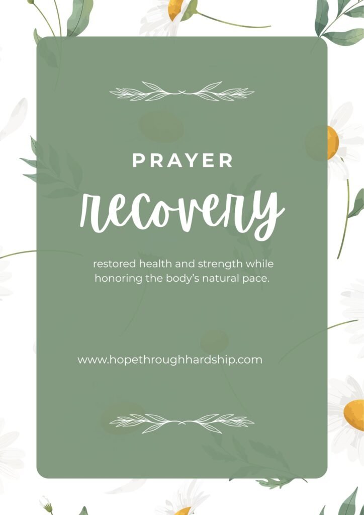 Prayer for Quick Recovery After Surgery