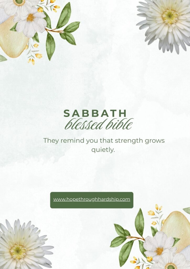 Sabbath Blessings Bible Verses to Strengthen Faith