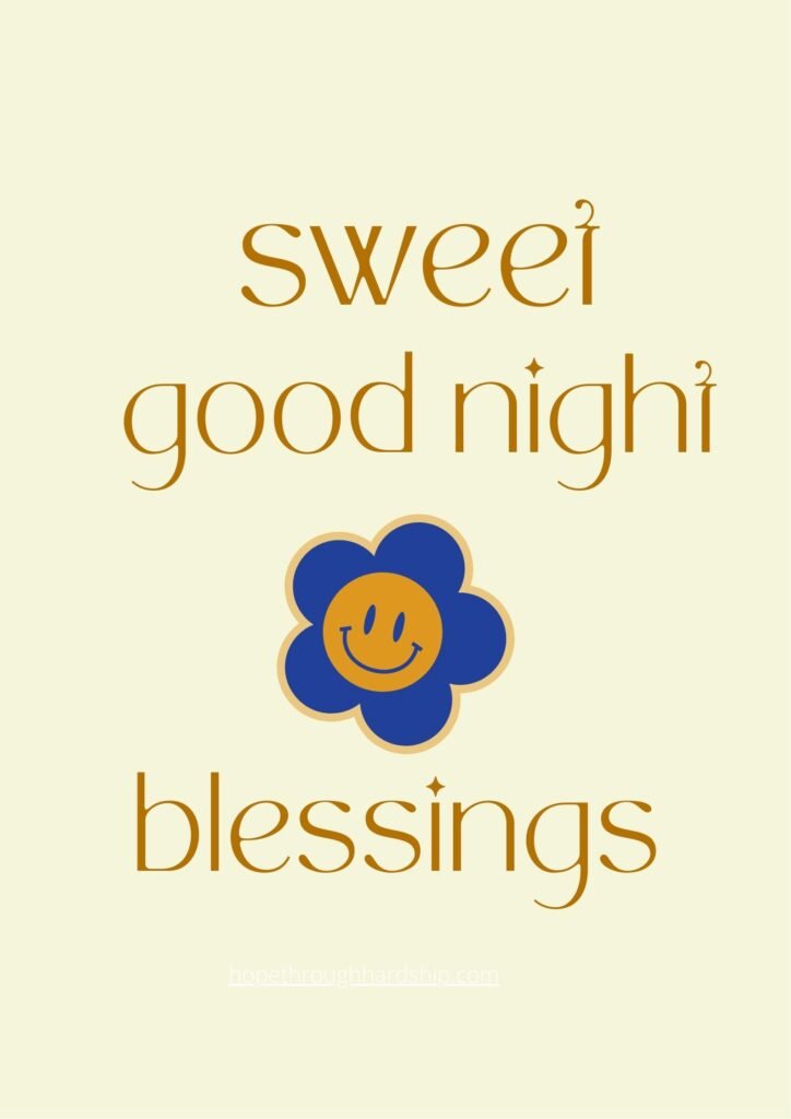 Sweet Good Night Blessings for Sweet Dreams