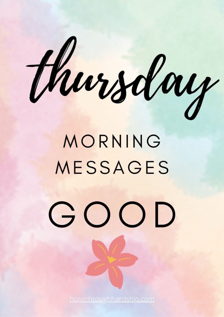Thursday Good Morning Messages for Social Media Sharing